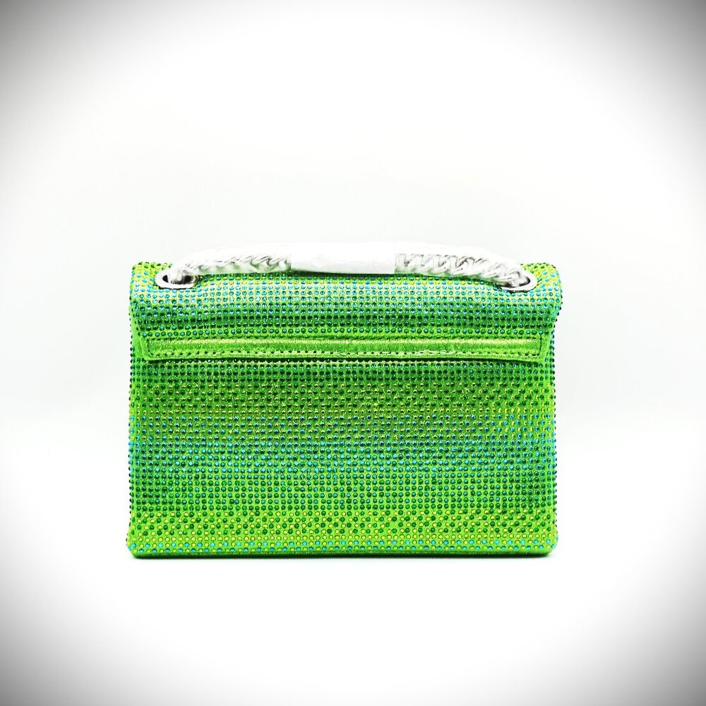 KURT GEIGER Mini Brixton Crossbody Bag in Open Green Color - Picture 9 of 11